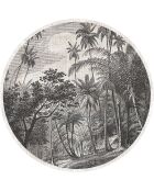 4 manteles redondos multicolores de Puerto Rico - D.40 cm