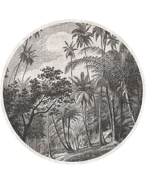 4 manteles redondos multicolores de Puerto Rico - D.40 cm