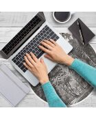 4 manteles redondos multicolores de Puerto Rico - D.40 cm