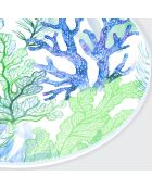 4 Sets de table ronds Mer de Java multicolores - D.40 cm
