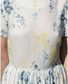 Robe Calme fleurie écru/bleu/jaune