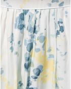 Robe Calme fleurie écru/bleu/jaune