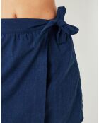 Jupe portefeuille Chipie bleu marine