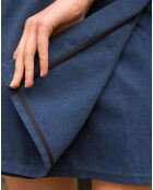 Jupe portefeuille Chipie bleu marine