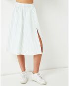 Jupe Clarinette à rayures vert/blanc