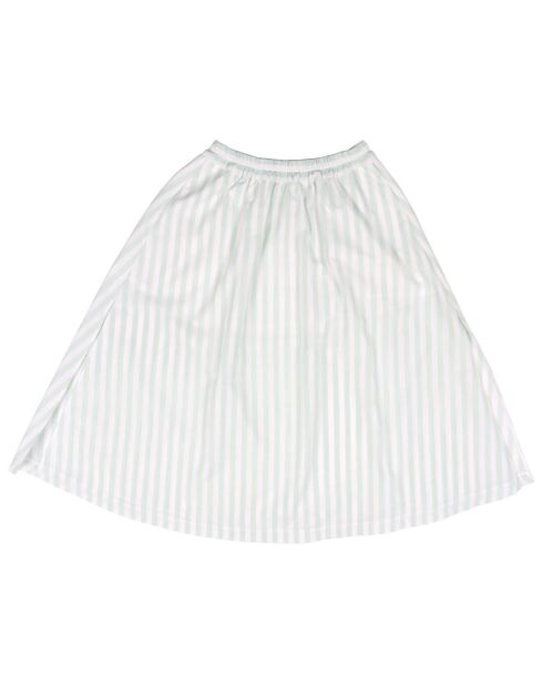 Jupe Clarinette à rayures vert/blanc