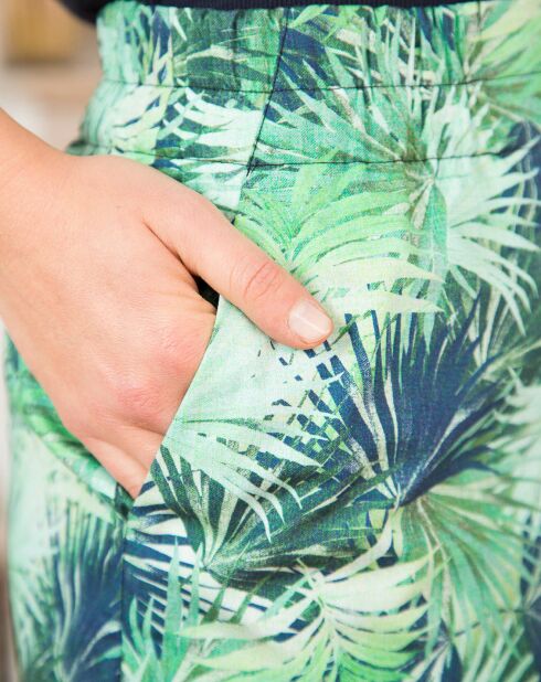 Grün/blauer Encore-Printrock