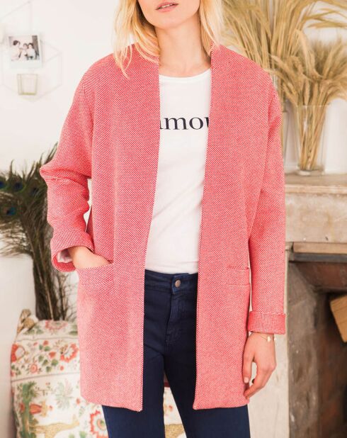 Giacca Espoir crema/rossa