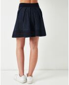 Jupe Freshy bleu marine/lurex