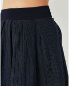 Jupe Freshy bleu marine/lurex