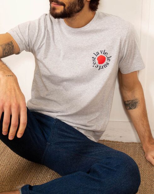T-Shirt Galet gris clair