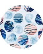 4 Sets de table ronds Océan Pacifique multicolores - D.40 cm