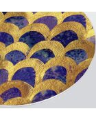 4 manteles individuales redondos de lujo, 1 multicolor - D.40 cm