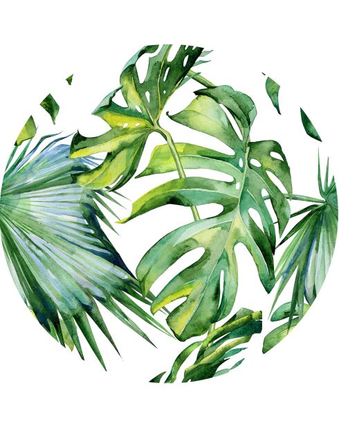 4 manteles individuales exóticos redondos multicolores - D.40 cm