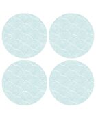 4 Sets de table par set ronds Vagues japonaises 1 multicolores - D.40 cm