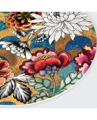 4 manteles individuales redondos deluxe multicolores - D.40 cm