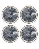 4 mehrfarbige runde Tischsets von Santo Domingo - D.40 cm