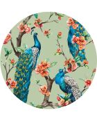 4 Sets de table Peacock 5 multicolores - D.40 cm