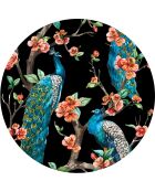 4 manteles individuales multicolores Peacock 7 - D.40 cm