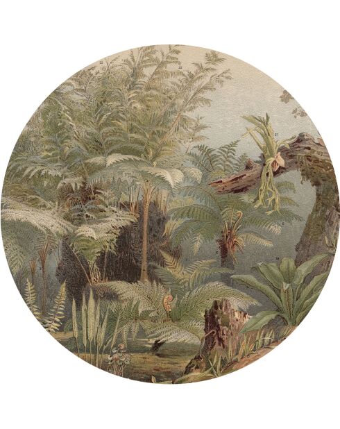 4 veelkleurige Trinity ronde placemats - D.40 cm