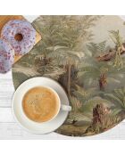 4 tovagliette rotonde Trinity multicolore - D.40 cm