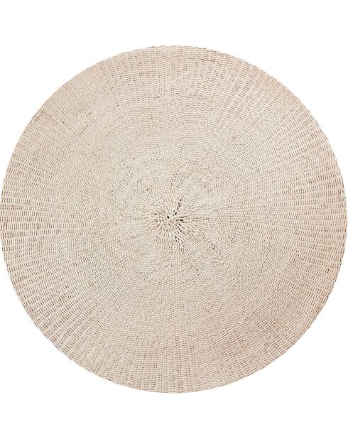 4 Sets de table ronds osier multicolores - D.40 cm