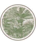 4 tovagliette rotonde Santo Domingo verdi - D.40 cm