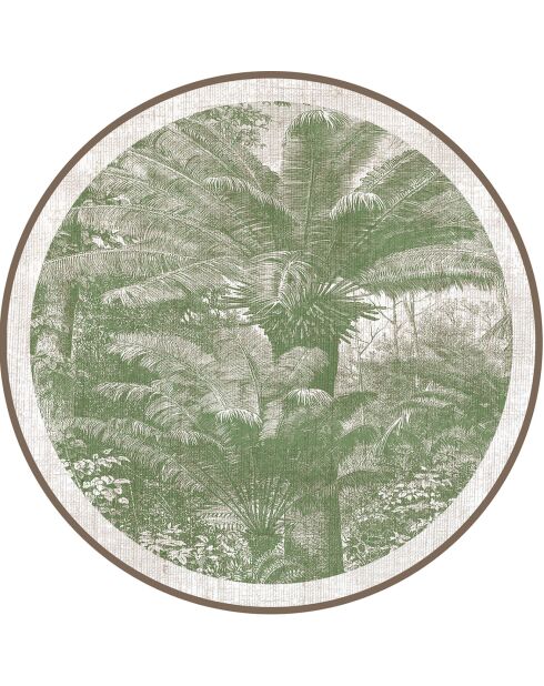 4 tovagliette rotonde Santo Domingo verdi - D.40 cm