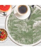 4 tovagliette rotonde Santo Domingo verdi - D.40 cm