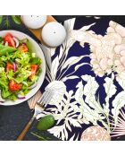 4 tovagliette rotonde con tovagliette Bahamas multicolore - D.40 cm