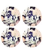 4 tovagliette rotonde con tovagliette Bahamas multicolore - D.40 cm