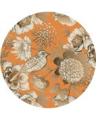 4 Sets de table ronds oiseau 2 multicolores - D.40 cm