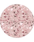 4 Sets de table ronds marbre roses - D.40 cm