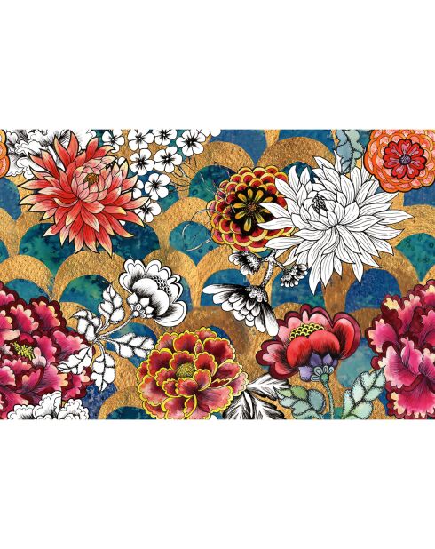 4 tovagliette rettangolari deluxe 2 multicolore - 30x45 cm