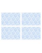 4 rechteckige Tischsets aus blauem arabischem Marmor - 30x45 cm