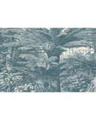 4 Sets de table rectangulaires Santo Domingo bleus - 30x45 cm