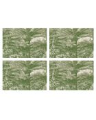 4 tovagliette rettangolari verdi Santo Domingo - 30x45 cm