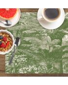 4 tovagliette rettangolari verdi Santo Domingo - 30x45 cm