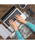 4 manteles individuales rectangulares con manteles individuales multicolores de Puerto Rico - 30x45 cm