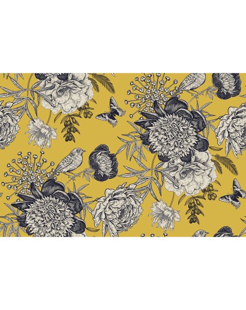 4 Sets de table rectangulaires oiseau 4 multicolores - 30x45 cm