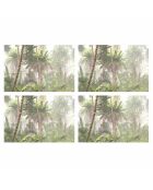 4 Sets de table rectangulaires Haïti multicolores - 30x45 cm