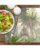 4 Sets de table rectangulaires Haïti multicolores - 30x45 cm