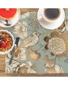 4 manteles individuales rectangulares para pájaros, 1 multicolor, 30 x 45 cm