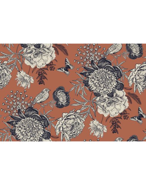 4 rechteckige Vogel-Tischsets 3 mehrfarbig - 30x45 cm