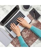 4 rode rechthoekige placemats van Santo Domingo - 30x45 cm