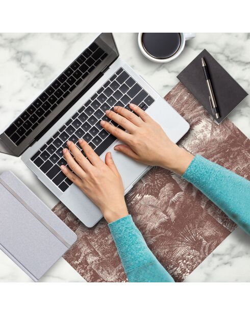 4 rode rechthoekige placemats van Santo Domingo - 30x45 cm