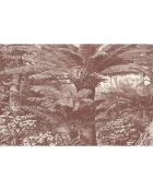 4 rode rechthoekige placemats van Santo Domingo - 30x45 cm