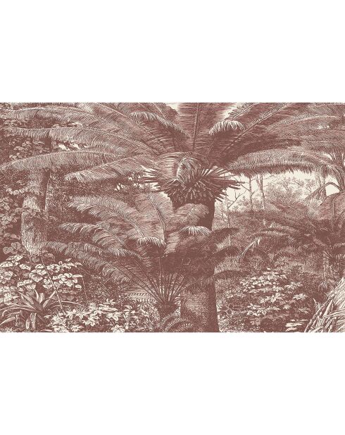 4 rode rechthoekige placemats van Santo Domingo - 30x45 cm