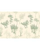 4 Sets de table rectangulaires Trees verts - 30x45 cm