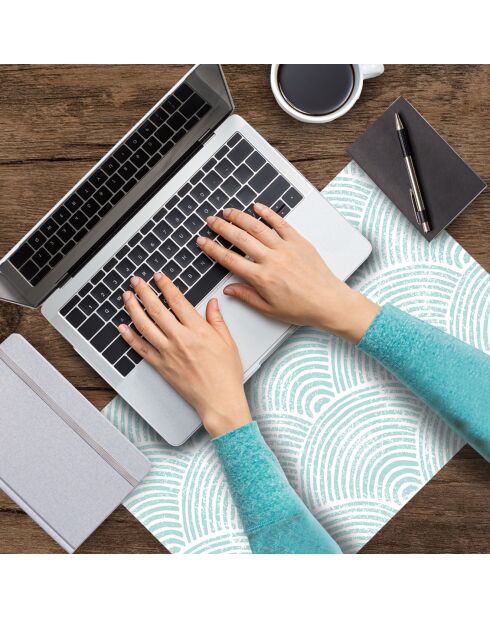 4 manteles individuales rectangulares japoneses ondulados 2 multicolores - 30x45 cm